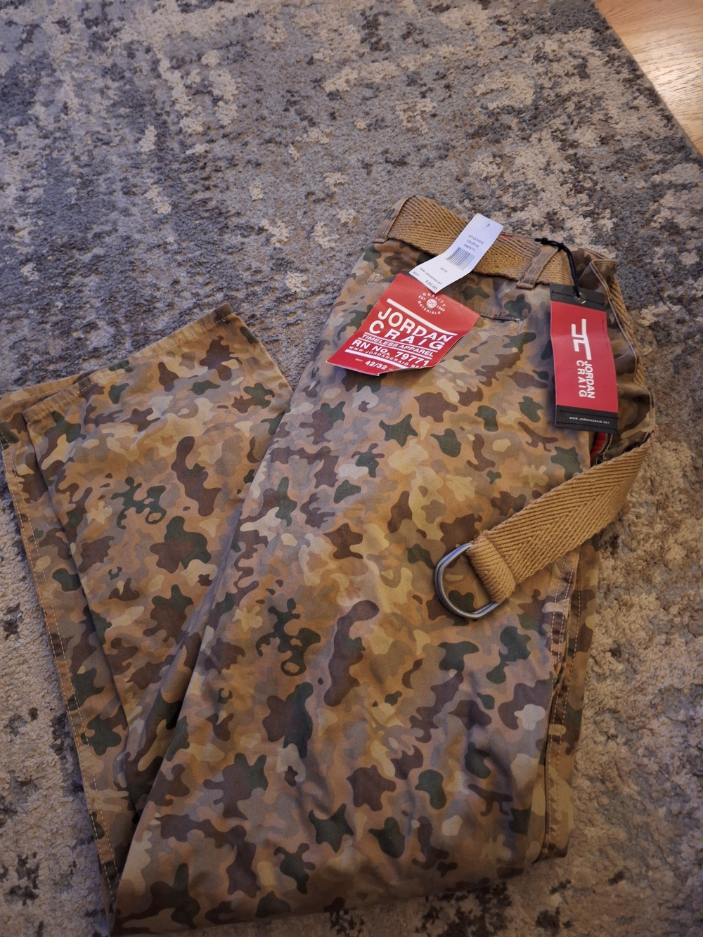 Jordan Craig Men’s Camouflage Cargo Pants in Brown/Olive